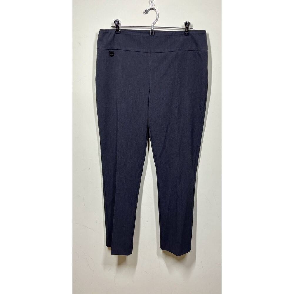 Lisette L Montreal Womens Sz 12 Charcoal Gray Mercury Ankle Pull On Pants Career